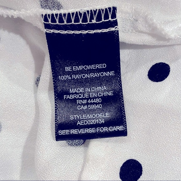 NWT AFRM Polka Dot Long Sleeve Cutout Smocked Mini Dress, Size Small - Picture 14 of 16